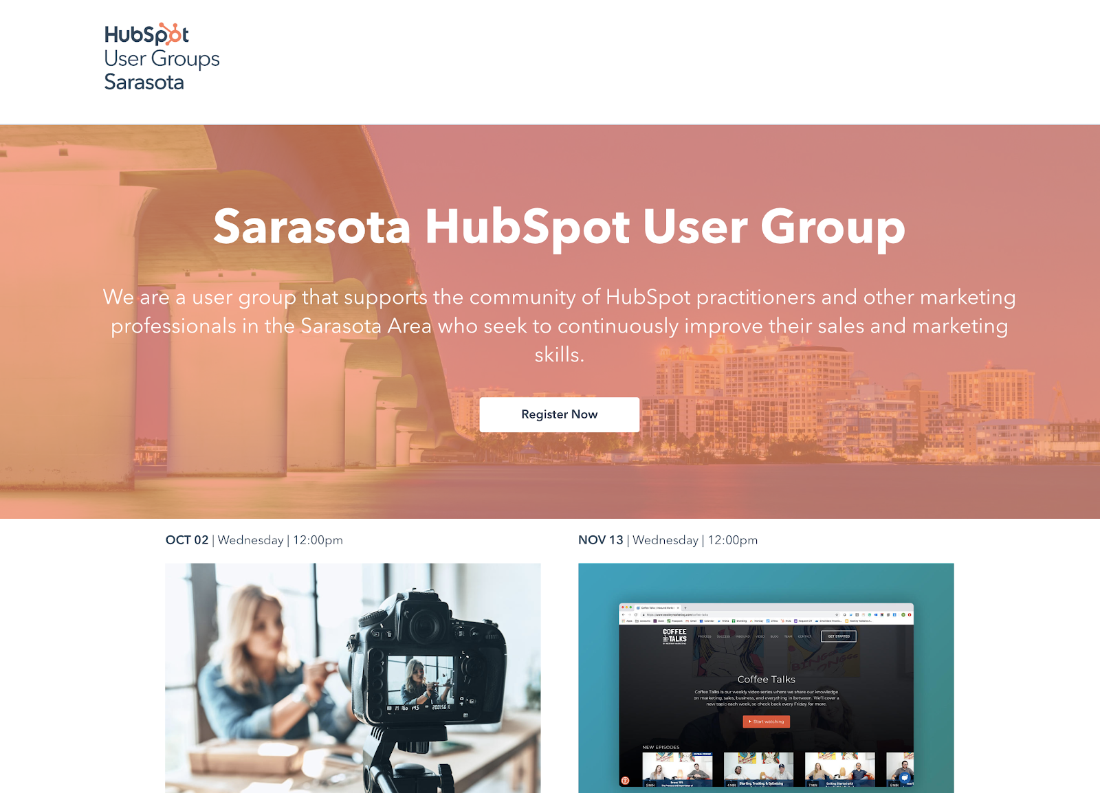 Sarasota HubSpot User Group | Marketing Workshops
