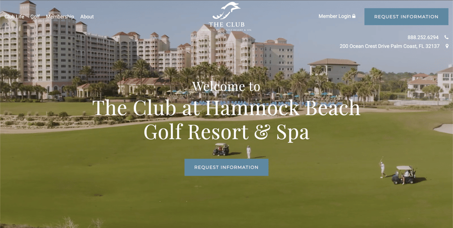 golf club hubspot cms website