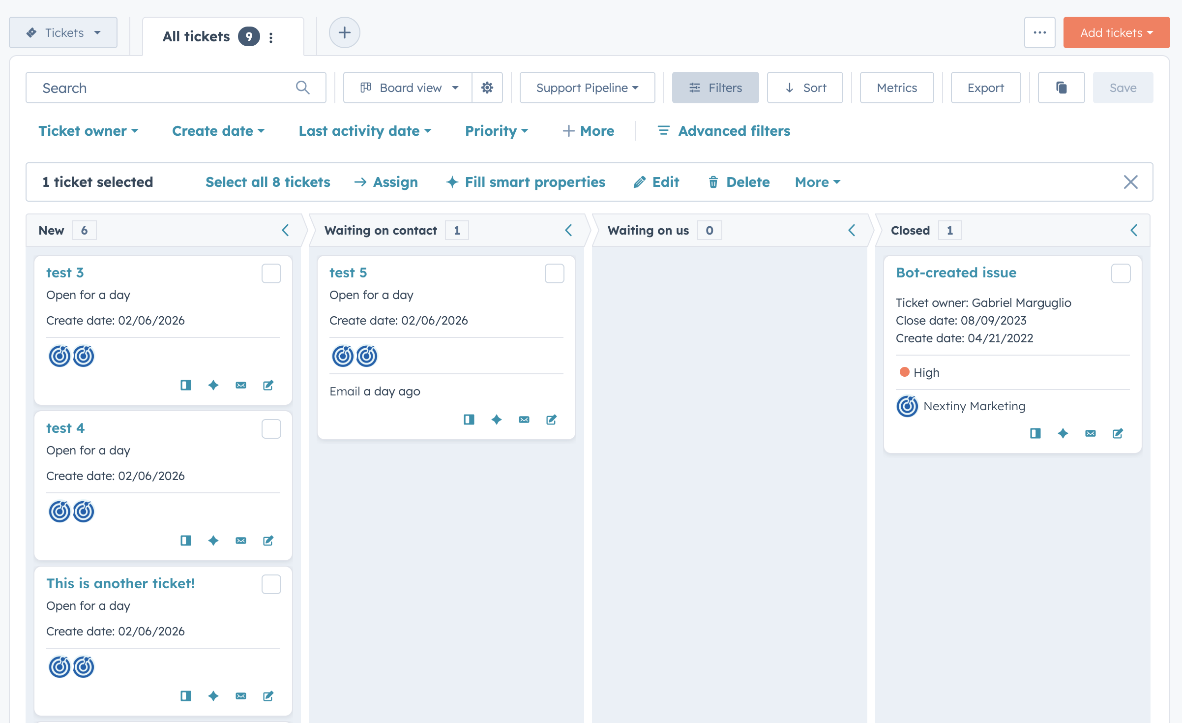 HubSpot Service Hub franchise support ticketing system