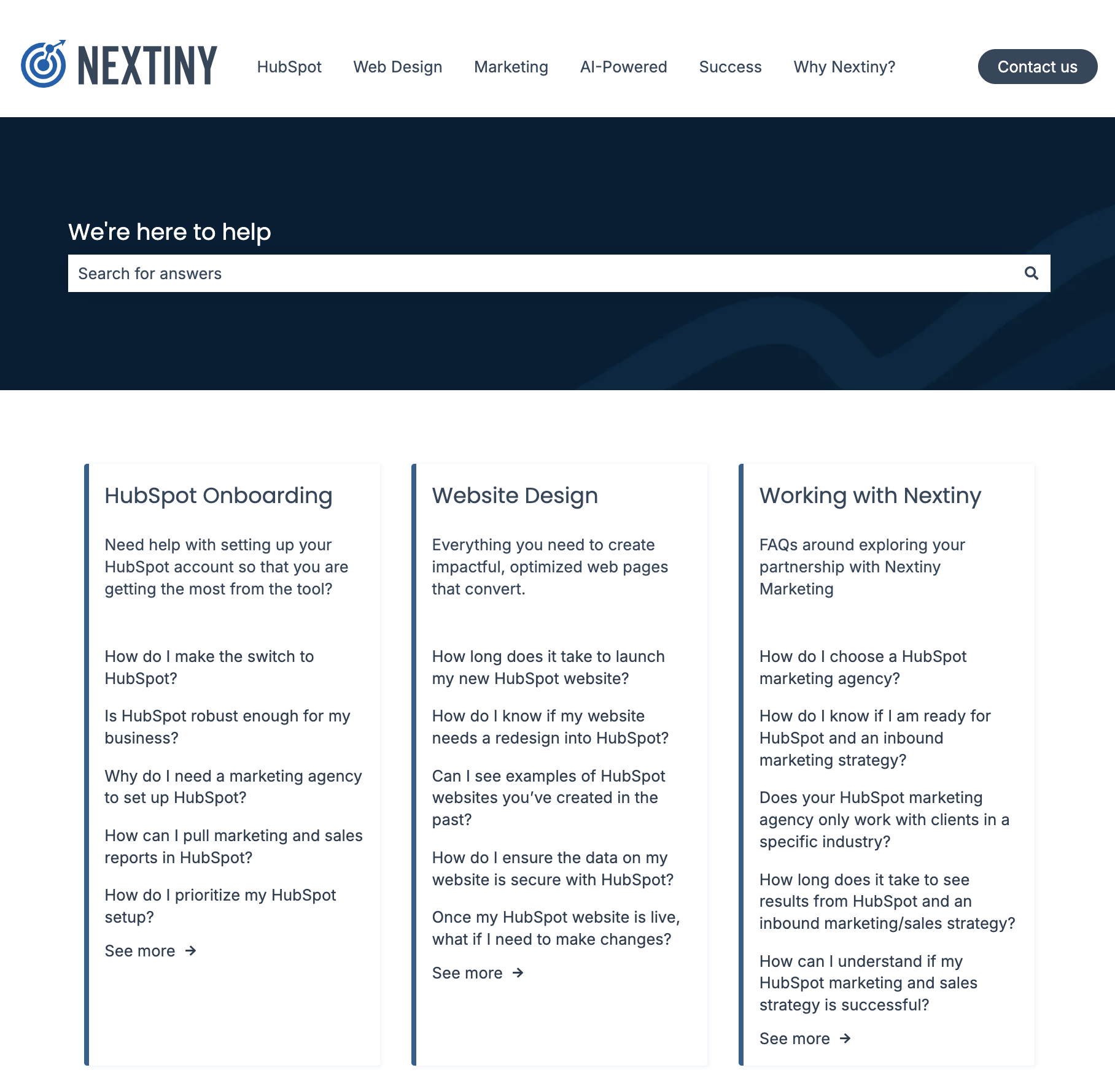 HubSpot Knowledge base answers for franchise communication