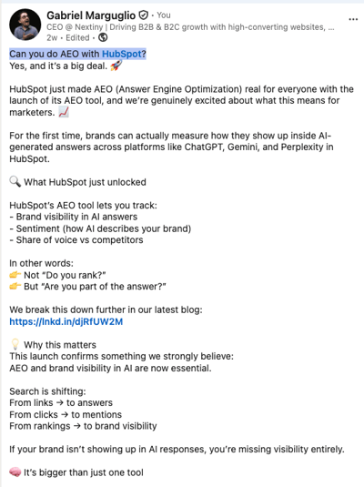 How to Use LinkedIn for AEO