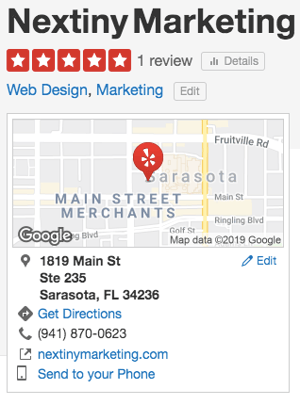 Yelp citation example